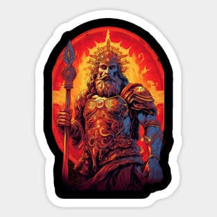 God Of Fire And Weapons Sticker